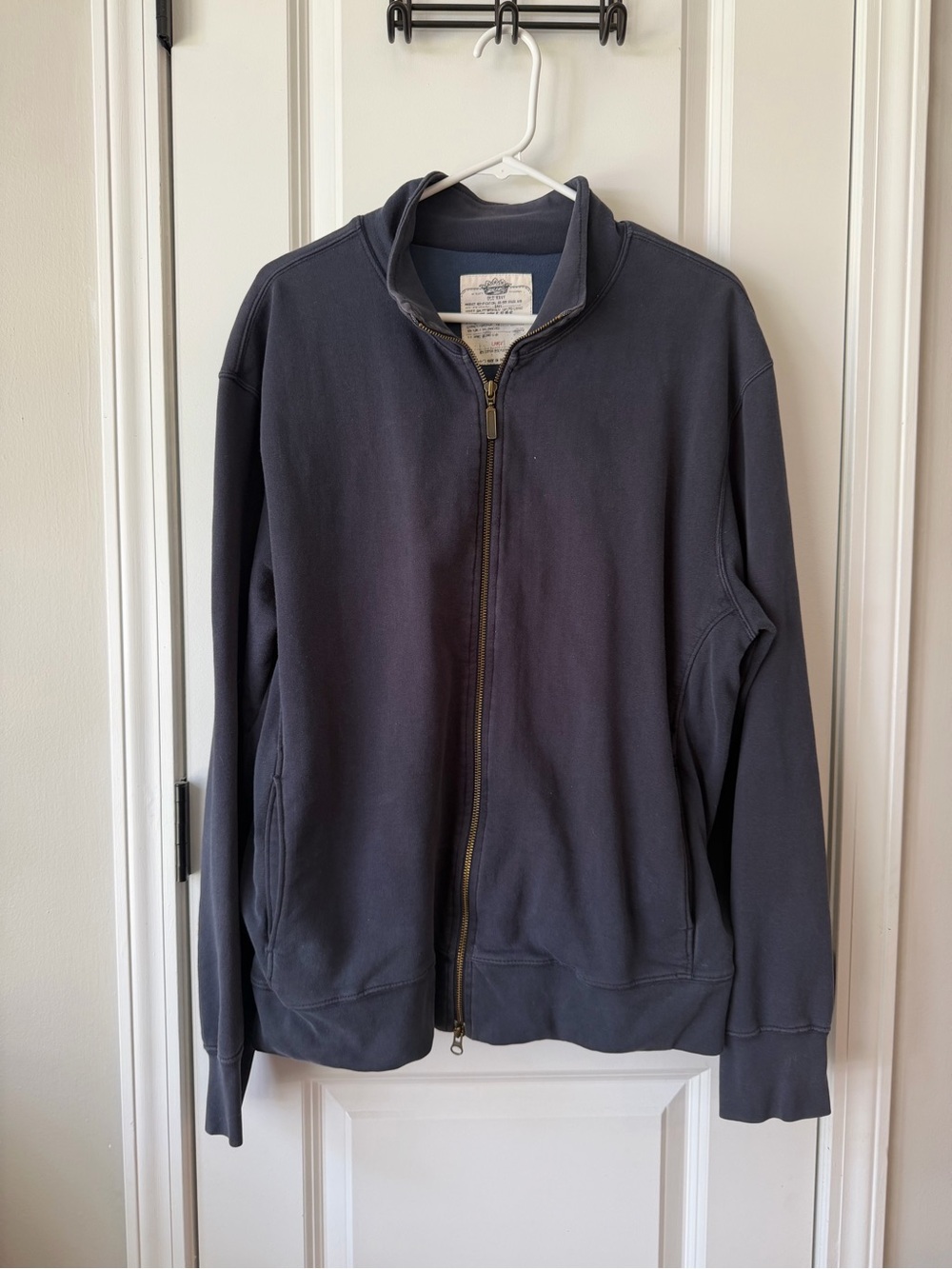 OLD NAVY | Men's Navy Full-Zip Jacket w/ Antique Brass Zipper - Size L